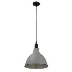 Country Living Farmhouse Dome Pendant Light - Grey - 25cm -None || EGLO || Energizer Sales 12882885 1104860936582855