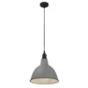Country Living Farmhouse Dome Pendant Light - Grey - 25cm