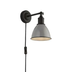 Country Living Farmhouse Plug In Wall Light - Grey 8 Country Living Farmhouse Plug In Wall Light - Grey -None || EGLO || Energizer Sales 12882889 9754860936557757