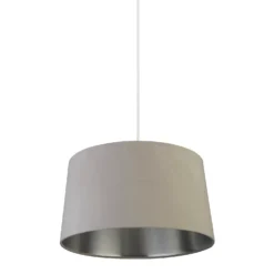 House Beautiful Samet Velvet Drum Shade - Grey - 45cm -None || EGLO || Energizer Sales 12882892 1664861119865239