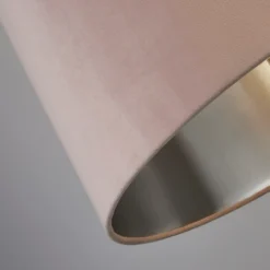 House Beautiful Samet Velvet Drum Shade - Pink - 45cm -None || EGLO || Energizer Sales 12882893 6314861162927371