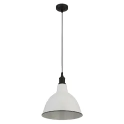 Country Living Farmhouse Dome Pendant Light - White - 31cm -None || EGLO || Energizer Sales 12882895 1394860936527430