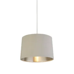 House Beautiful Samet Velvet Drum Shade - Grey - 30cm -None || EGLO || Energizer Sales 12882900 1294861161987066