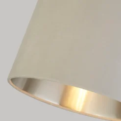 House Beautiful Samet Velvet Drum Shade - Grey - 30cm -None || EGLO || Energizer Sales 12882900 1904861162040757