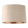 House Beautiful Samet Velvet Drum Shade - Champagne - 30cm