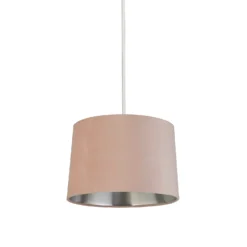 House Beautiful Samet Velvet Drum Shade - Pink - 30cm -None || EGLO || Energizer Sales 12882905 1834861162899426