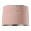 House Beautiful Samet Velvet Drum Shade - Pink - 30cm