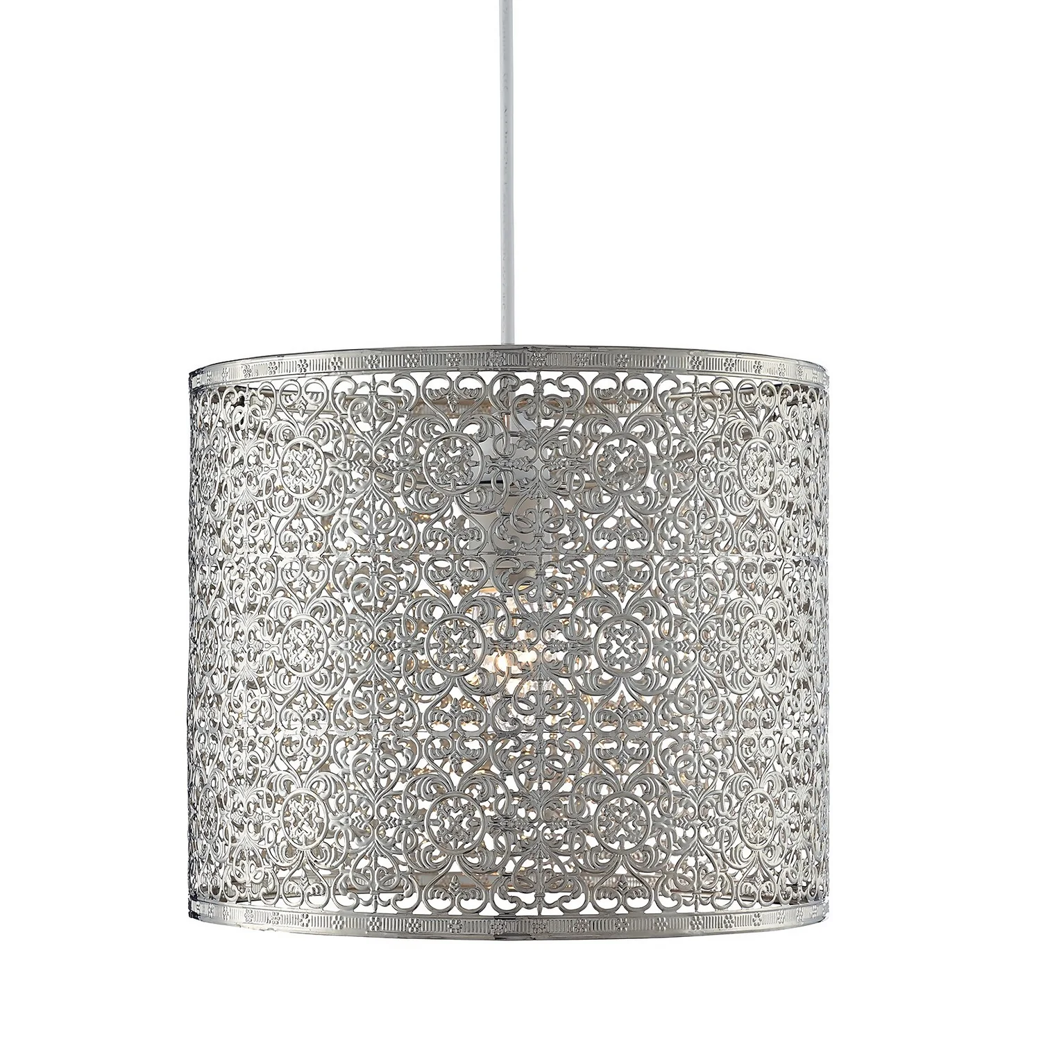 Vanessa Easy Fit Lamp Shade - Chrome 2 Vanessa Easy Fit Lamp Shade - Chrome - Image 2