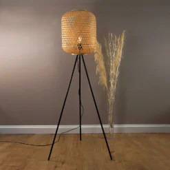 Reid Bamboo Floor Lamp -None || EGLO || Energizer Sales 12891604 1184920555983910