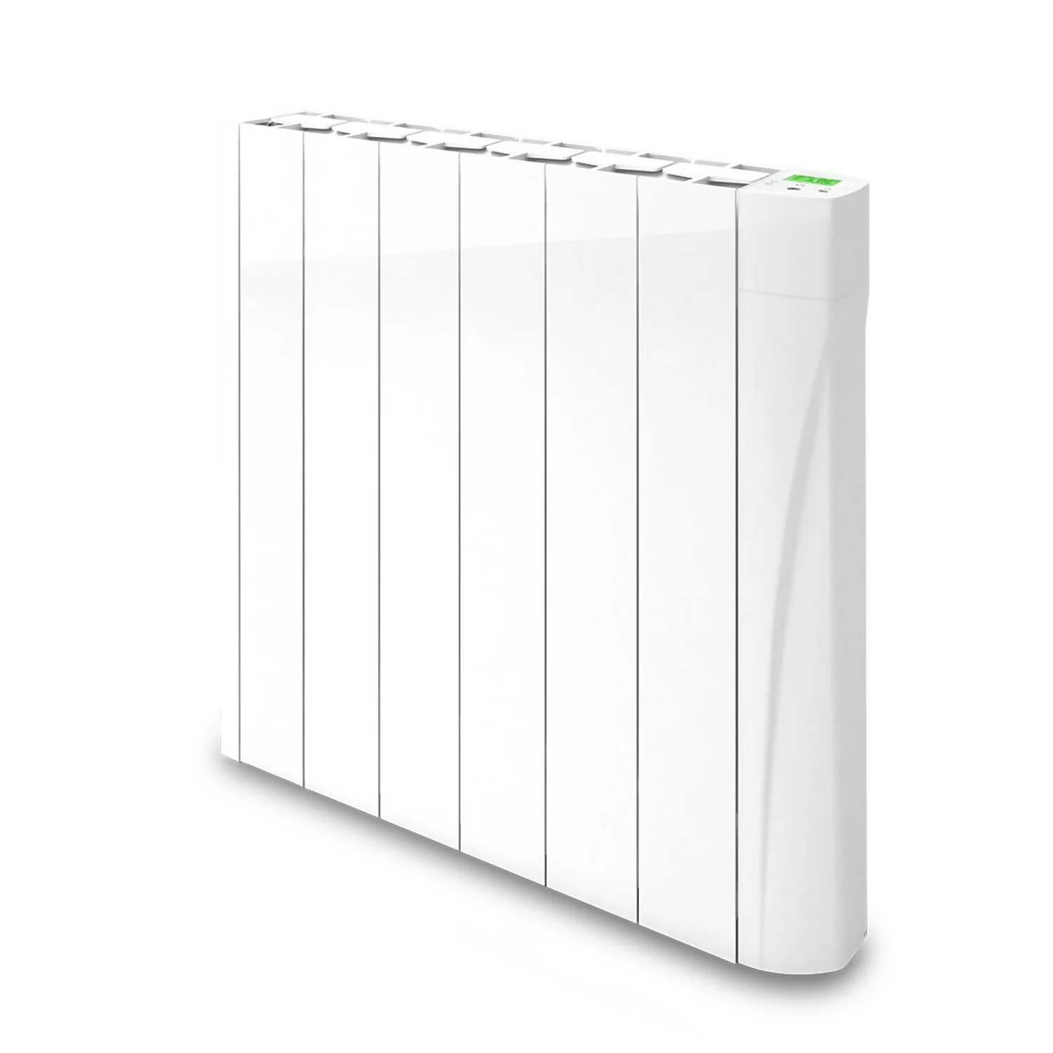 TCP Wall Mounted Oil Filled Radiator With Smart Features In White - 750W 1 TCP Wall Mounted Oil Filled Radiator With Smart Features In White - 750W