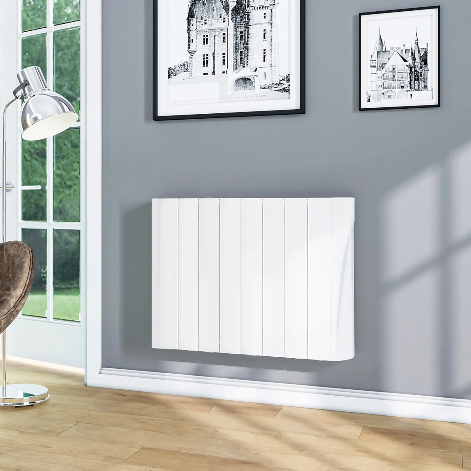 TCP Wall Mounted Oil Filled Radiator With Smart Features In White - 1000W 3 TCP Wall Mounted Oil Filled Radiator With Smart Features In White - 1000W - Image 3