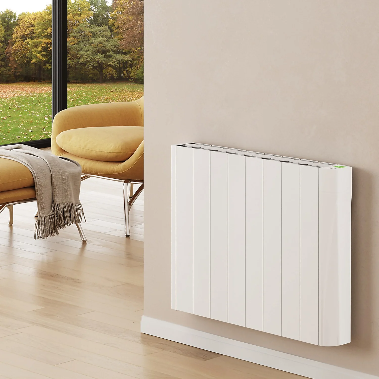 TCP Wall Mounted Oil Filled Radiator With Smart Features In White - 1000W 2 TCP Wall Mounted Oil Filled Radiator With Smart Features In White - 1000W - Image 2