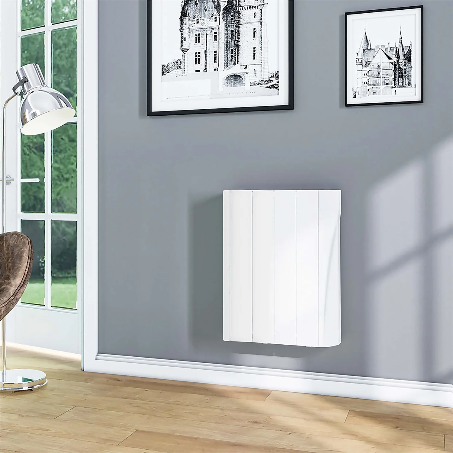 TCP Wall Mounted Oil Filled Radiator With Smart Features In White - 500W 9 TCP Wall Mounted Oil Filled Radiator With Smart Features In White - 500W - Image 9