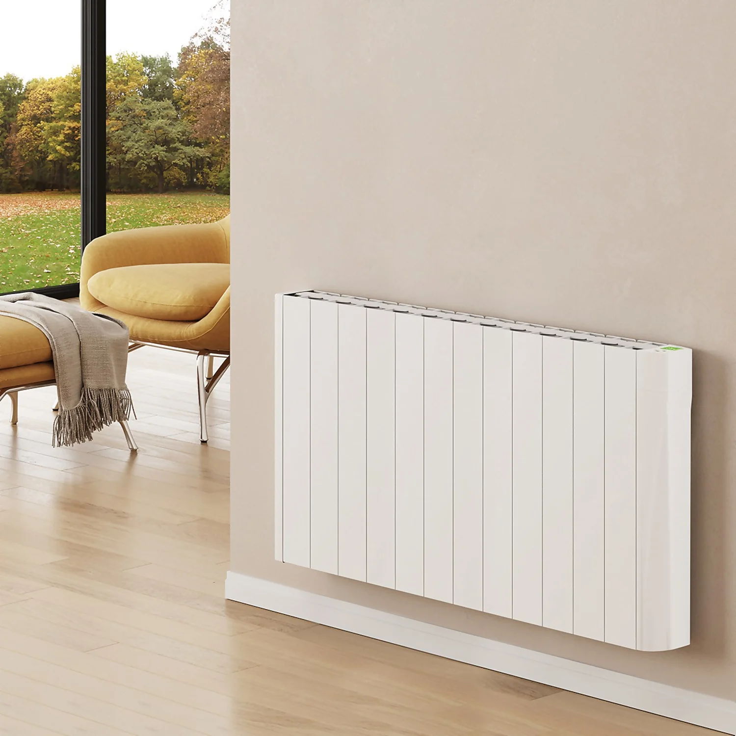 TCP Wall Mounted Oil Filled Radiator With Smart Features In White - 1500W 2 TCP Wall Mounted Oil Filled Radiator With Smart Features In White - 1500W - Image 2