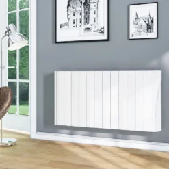 TCP Wall Mounted Oil Filled Radiator With Smart Features In White - 1500W 10 TCP Wall Mounted Oil Filled Radiator With Smart Features In White - 1500W -None || EGLO || Energizer Sales 12892570 8494845884445153