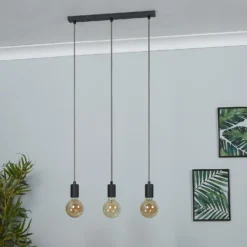 Jay 3 Light Ceiling Fitting - Charcoal -None || EGLO || Energizer Sales 12908187 1365049847590903