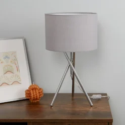 Bella Tripod Table Lamp - Grey 10 Bella Tripod Table Lamp - Grey -None || EGLO || Energizer Sales 12908191 1005042039994156