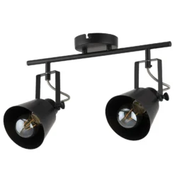 Abigail 2 Lamp Spotlight Bar - Black