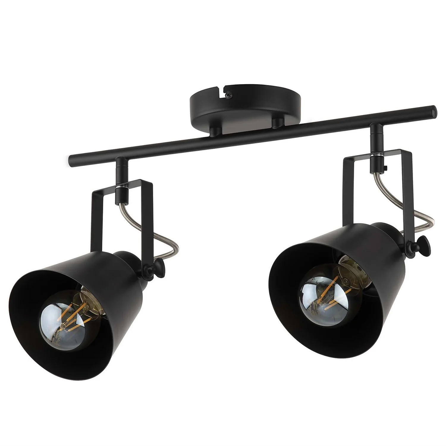 Abigail 2 Lamp Spotlight Bar - Black 1 Abigail 2 Lamp Spotlight Bar - Black