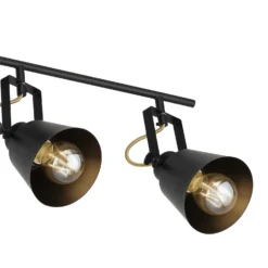 Abigail 4 Lamp Spotlight Bar - Black 8 Abigail 4 Lamp Spotlight Bar - Black -None || EGLO || Energizer Sales 12909853 1874845849478434