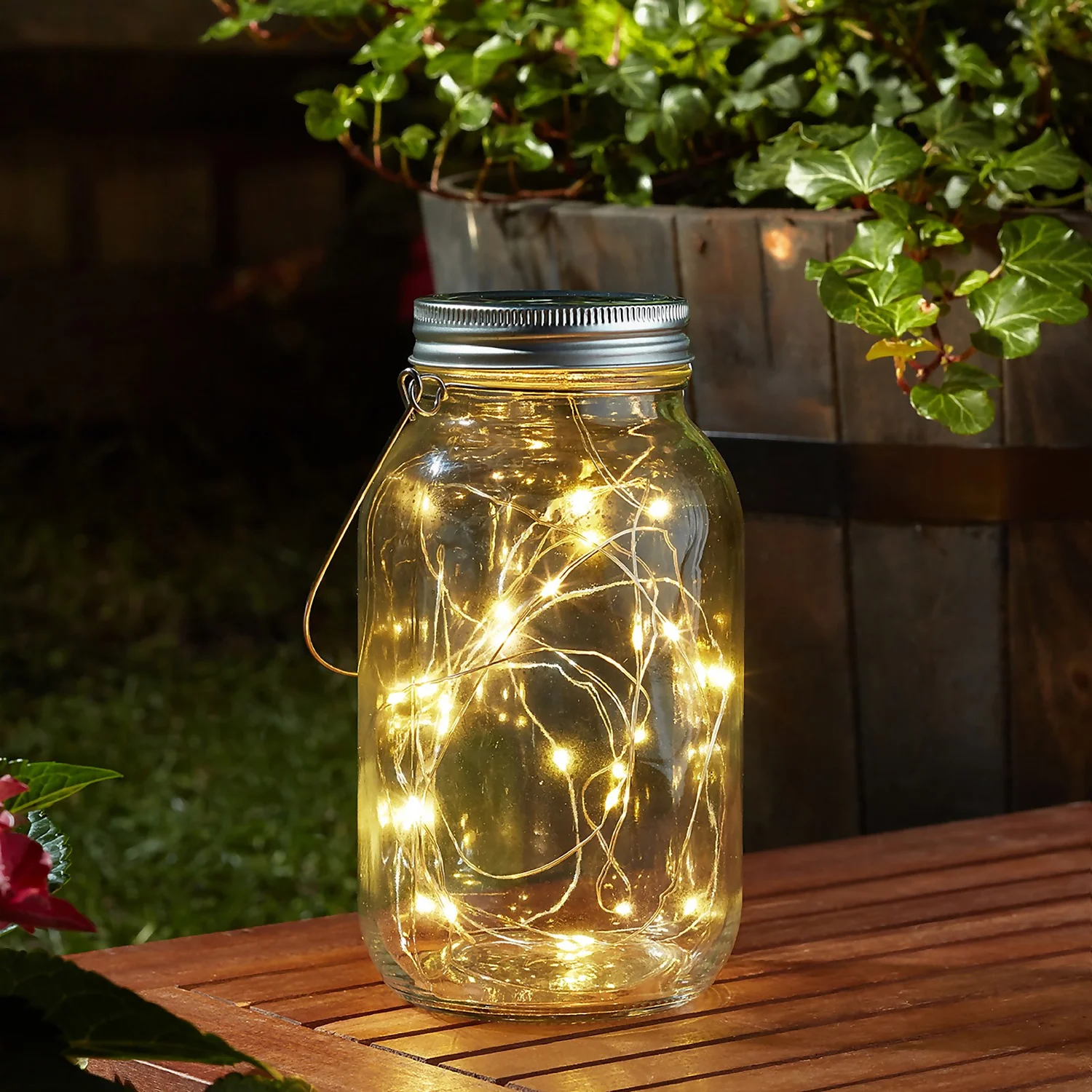 Firefly LED Decor Jar Lantern (Battery Operated) 1 Firefly LED Decor Jar Lantern (Battery Operated)