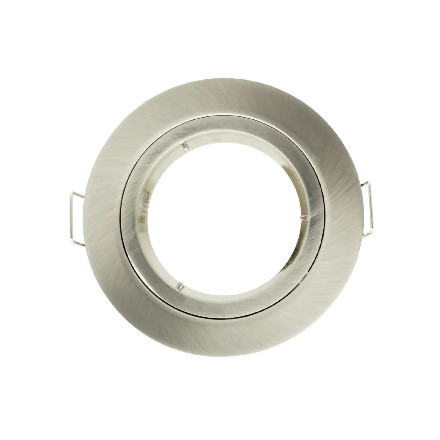 Gu10 Single Fixed Downlight - Brushed Nickel 2 Gu10 Single Fixed Downlight - Brushed Nickel - Image 2