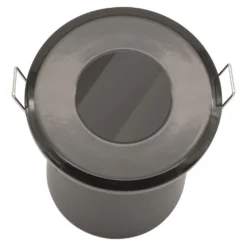 Fixed Fire Rated IP65 Single Downlight - Black