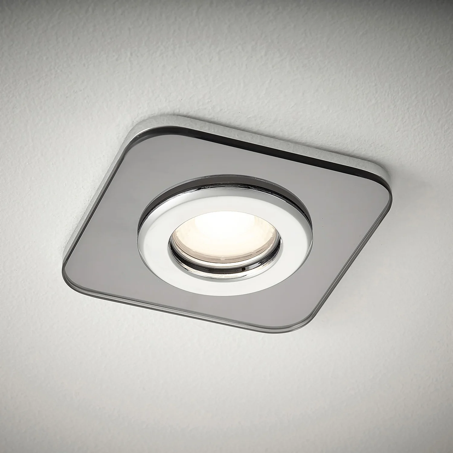 Bathstore Triotone Square Smoked Glass Downlight 2 Bathstore Triotone Square Smoked Glass Downlight - Image 2