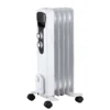 Stylec Oil Filled Radiator With 5 Fin Design In White - 1000W