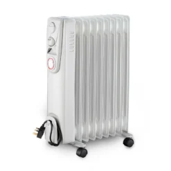 Arlec Electric Oil Filled Heater Free Standing In White - 2000W