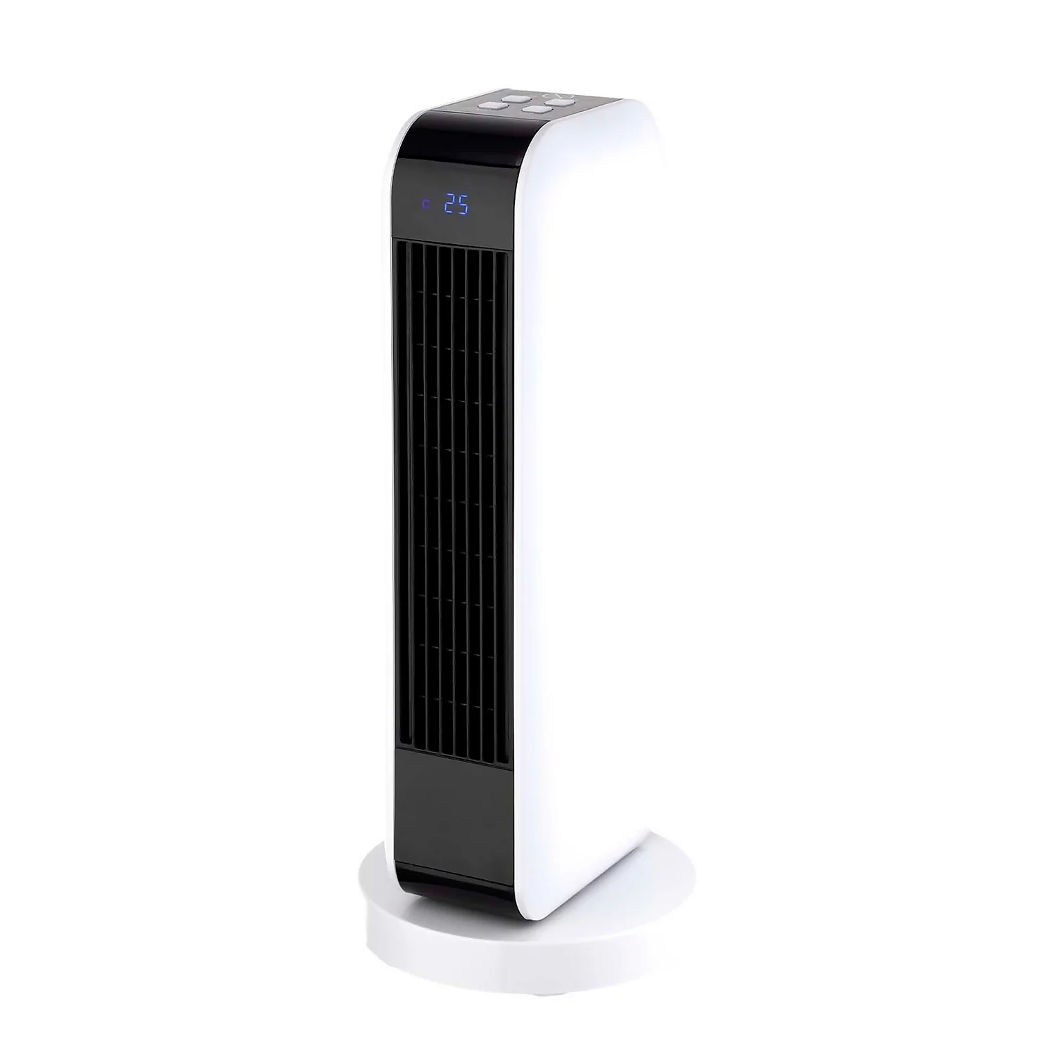 Arlec Electric Tower Heater Ceramic In White & Black - 2000W 1 Arlec Electric Tower Heater Ceramic In White & Black - 2000W