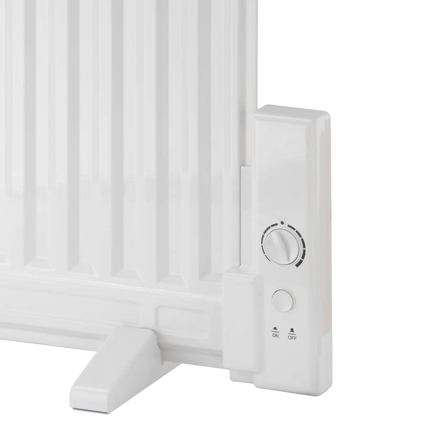 Arlec Electric Oil Filled Panel Heater In White - 650W 2 Arlec Electric Oil Filled Panel Heater In White - 650W - Image 2