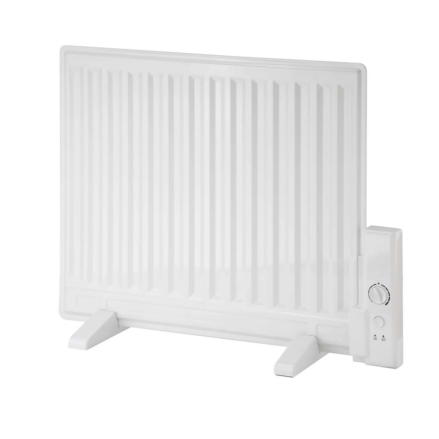 Arlec Electric Oil Filled Panel Heater In White - 650W 1 Arlec Electric Oil Filled Panel Heater In White - 650W
