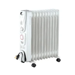 Arlec Electric Oil Filled Heater 11 Fin In White - 2500W