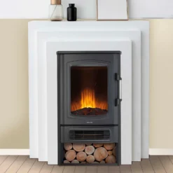 Ironhorse Odell 2kW Electric Stove With Realistic Log Flame Effect Flat To Wall Fitting - Black 7 Ironhorse Odell 2kW Electric Stove With Realistic Log Flame Effect Flat To Wall Fitting - Black -None || EGLO || Energizer Sales 13104432 7984902407566326