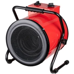 Stylec Electric Fan Heater With Industrial Design In Red - 3000W
