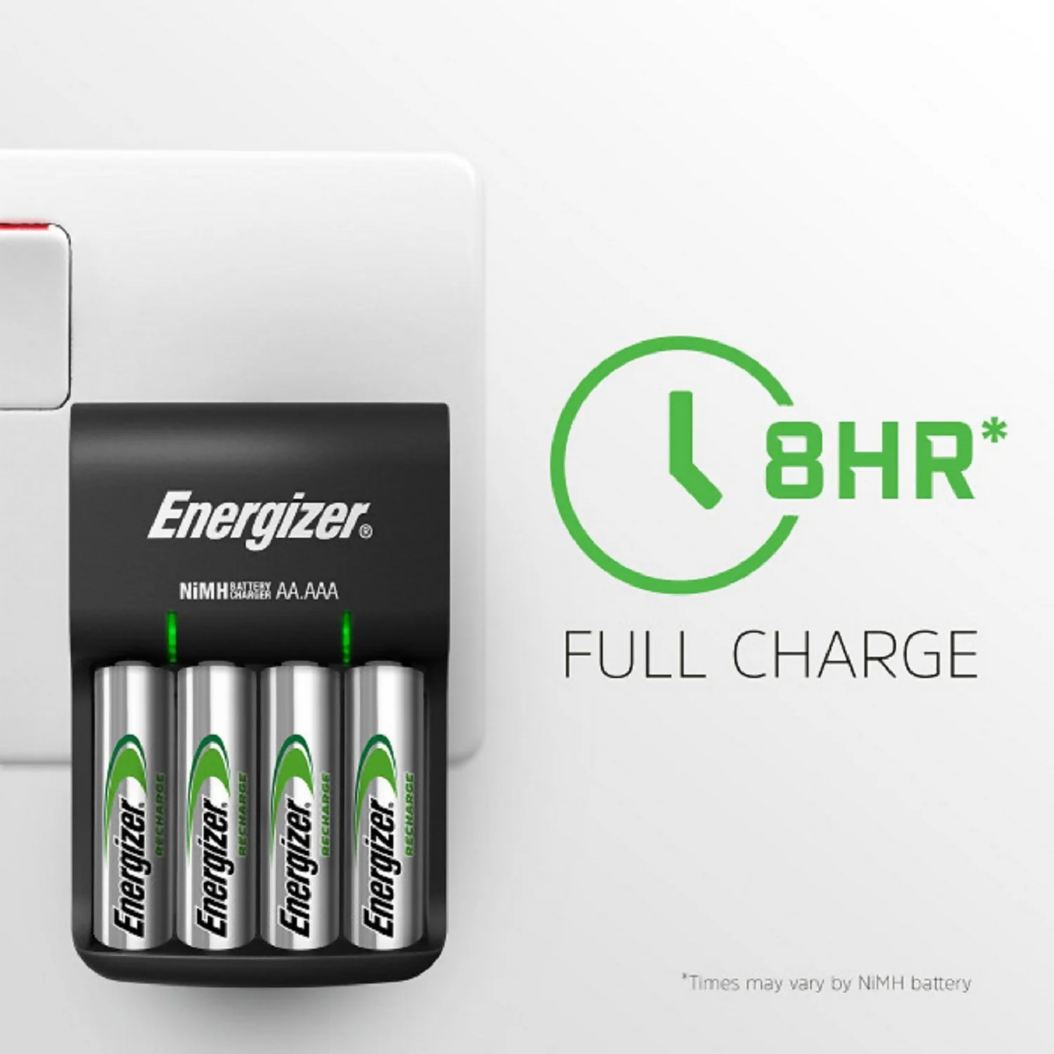 Energizer Recharge USB Base Charger For AA And AAA Batteries (4 AA Batteries Included) 3 Energizer Recharge USB Base Charger For AA And AAA Batteries (4 AA Batteries Included) - Image 3