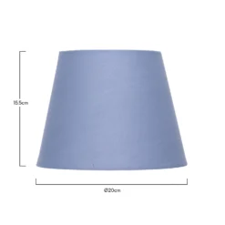 Clyde Blue Taper Shade - 20cm 10 Clyde Blue Taper Shade - 20cm -None || EGLO || Energizer Sales 13139364 3664900551727833