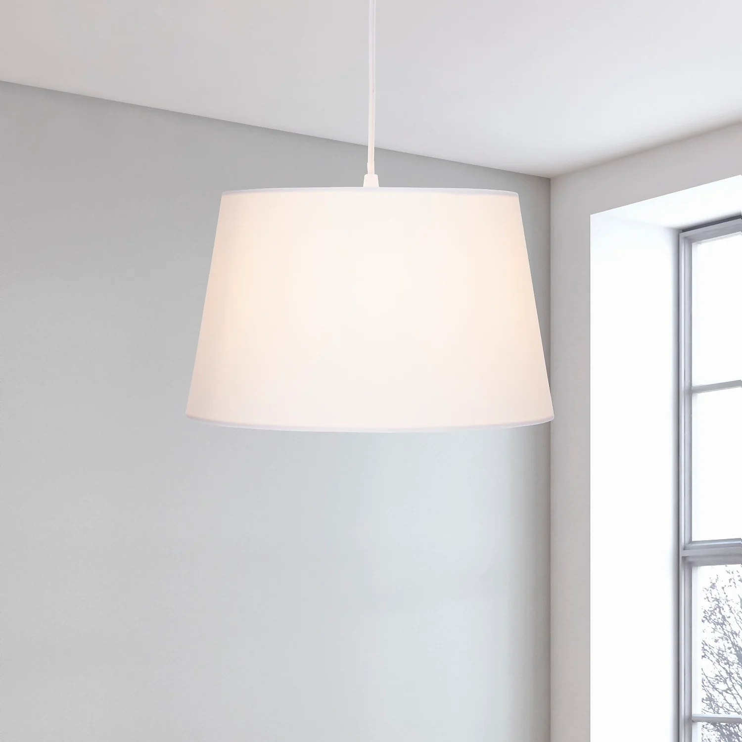 Clyde Grey Taper Shade - 30cm 1 Clyde Grey Taper Shade - 30cm