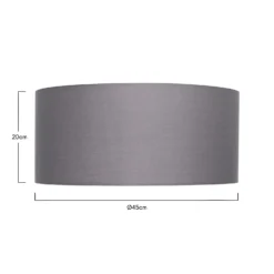 Clyde Charcoal Drum Shade With Diffuser - 45cm -None || EGLO || Energizer Sales 13139382 1724900551389496