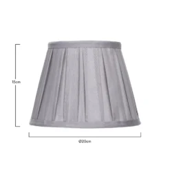 Raye Dove Pleated Taper Silk Shade - 20cm -None || EGLO || Energizer Sales 13139384 6684900556549946
