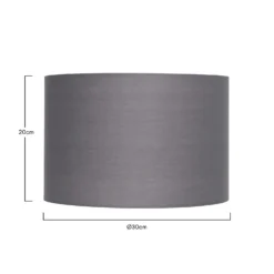 Clyde Charcoal Drum Shade - 30cm -None || EGLO || Energizer Sales 13139390 1654900551832761