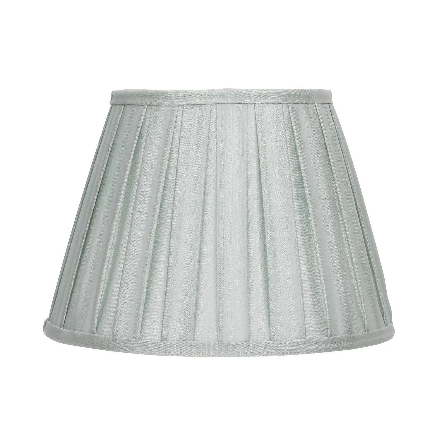 Raye Duck Egg Pleated Taper Silk Shade - 30cm 2 Raye Duck Egg Pleated Taper Silk Shade - 30cm - Image 2
