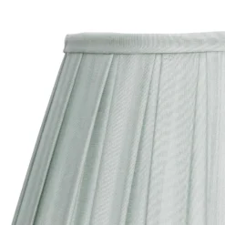 Raye Duck Egg Pleated Taper Silk Shade - 30cm 10 Raye Duck Egg Pleated Taper Silk Shade - 30cm -None || EGLO || Energizer Sales 13139401 3294900556762454
