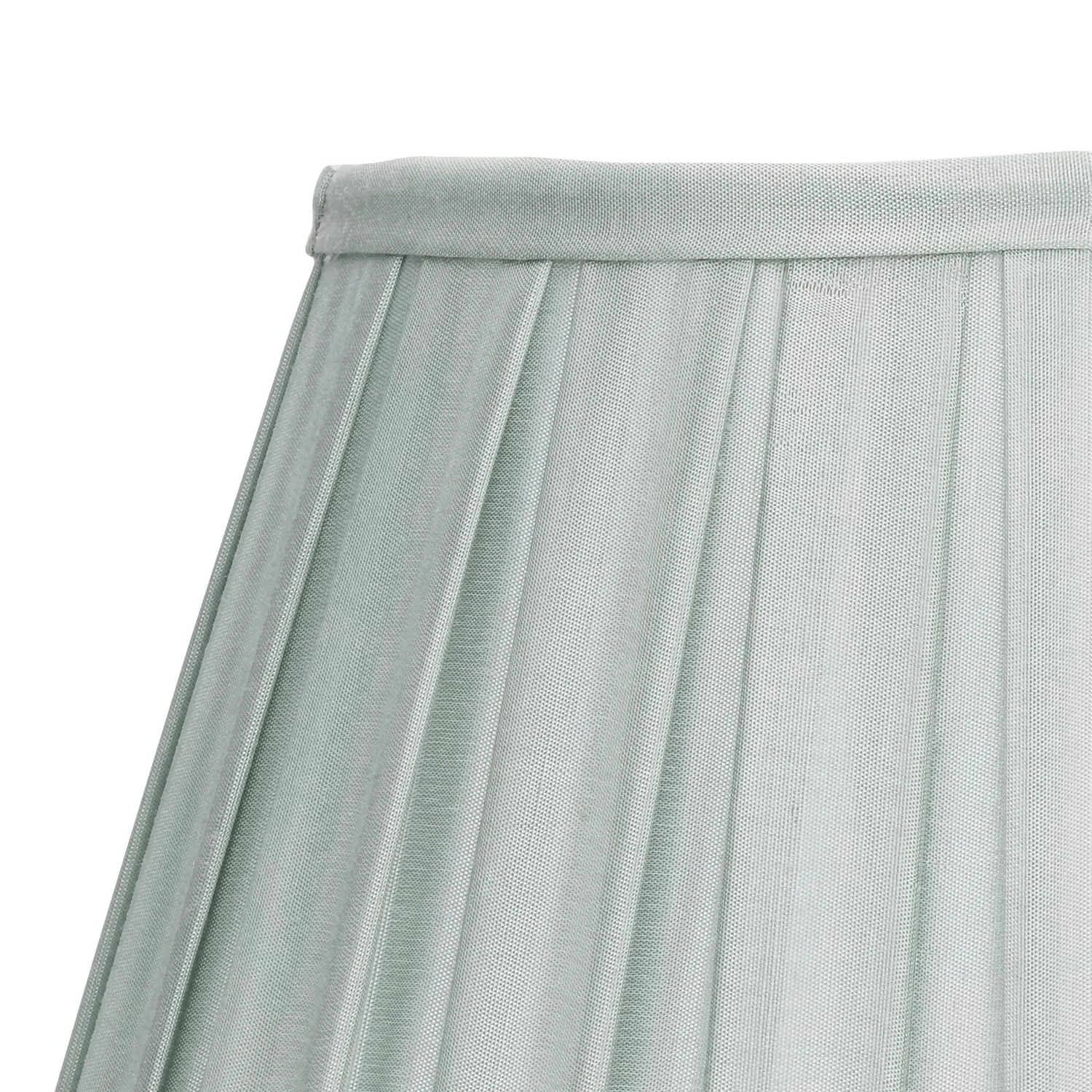 Raye Duck Egg Pleated Taper Silk Shade - 30cm 4 Raye Duck Egg Pleated Taper Silk Shade - 30cm - Image 4