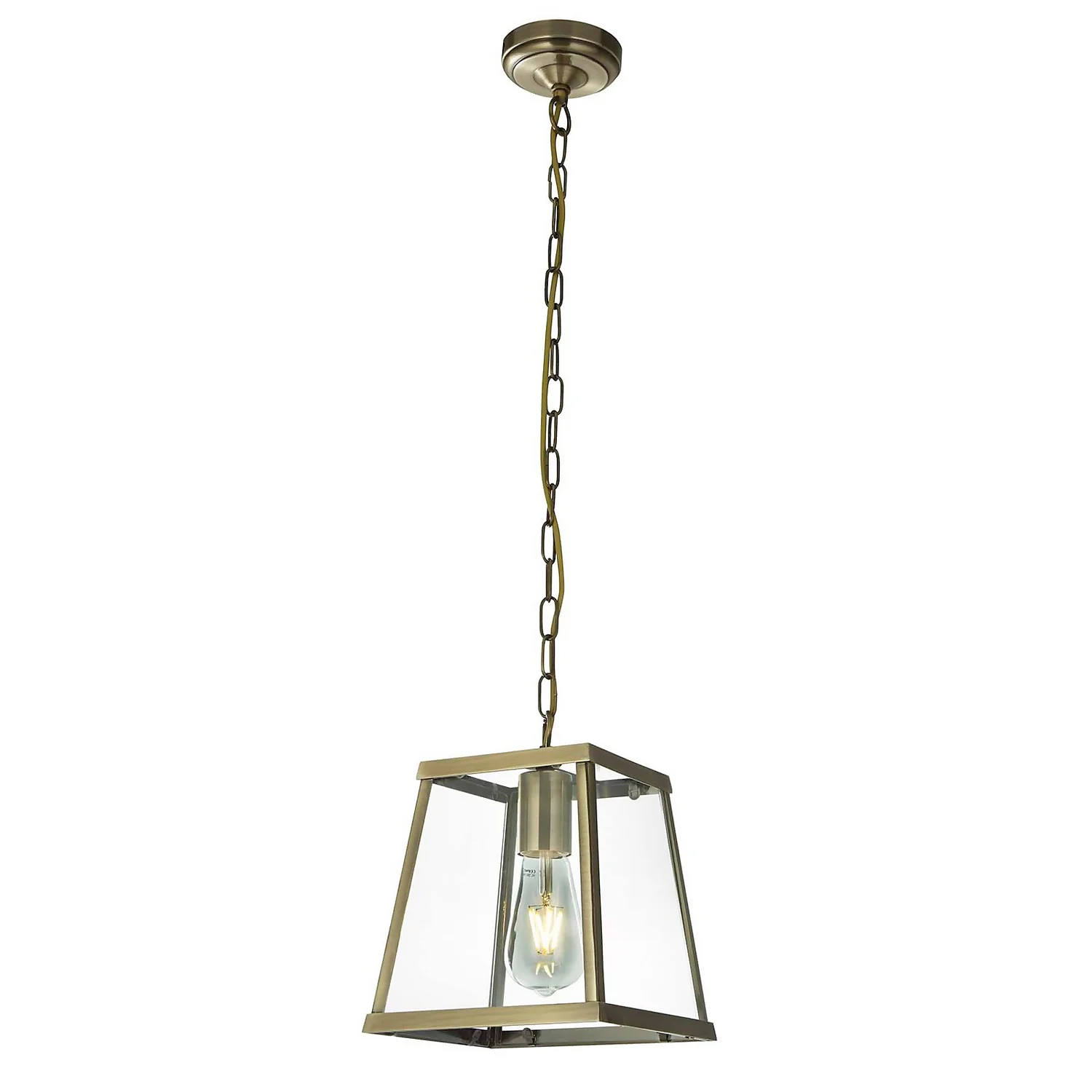Bellevue 1 Light Industrial Pendant - Brass 2 Bellevue 1 Light Industrial Pendant - Brass - Image 2