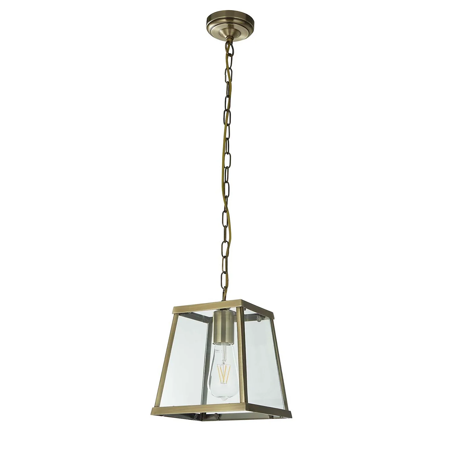 Bellevue 1 Light Industrial Pendant - Brass 3 Bellevue 1 Light Industrial Pendant - Brass - Image 3