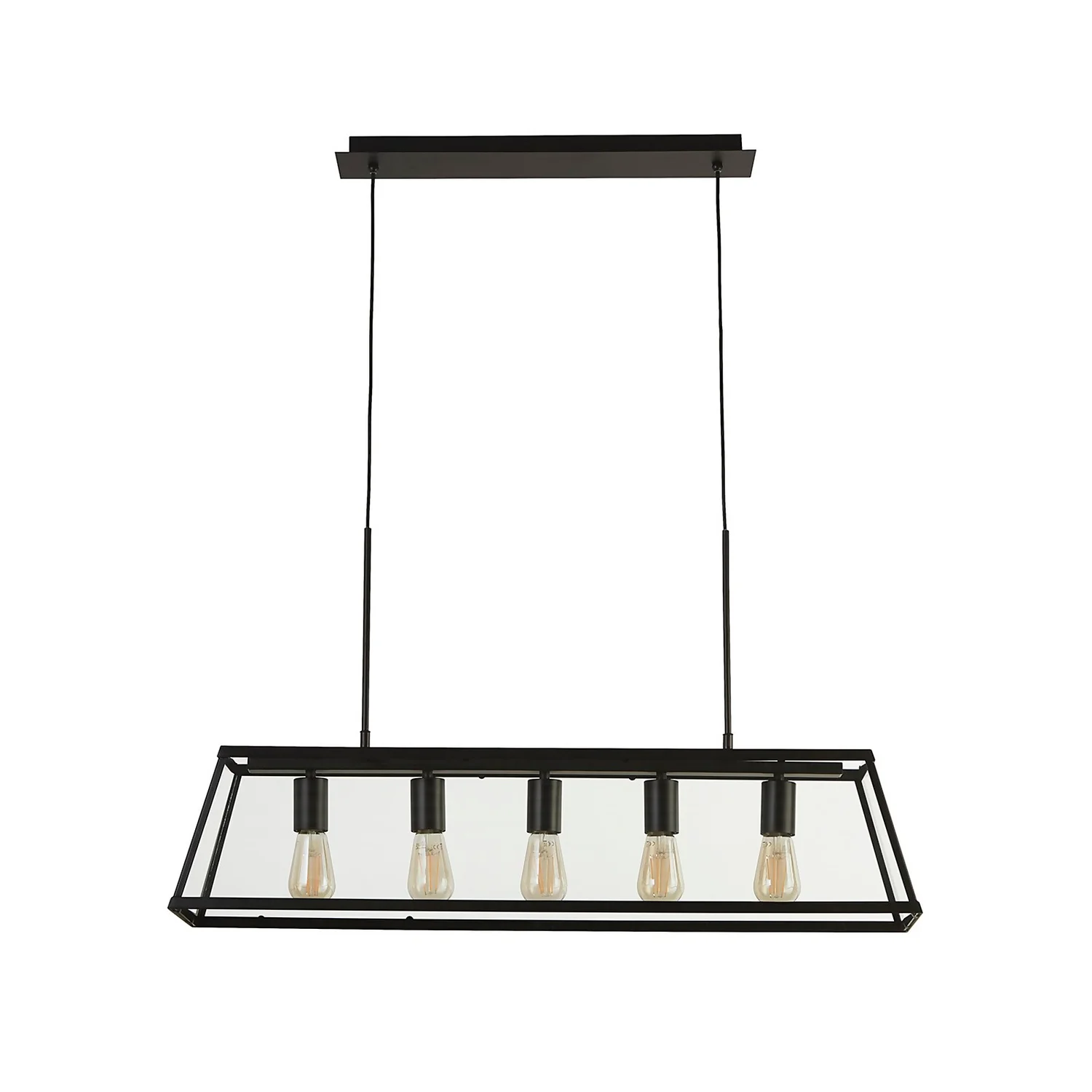 Bellevue 5 Light Industrial Pendant - Black 5 Bellevue 5 Light Industrial Pendant - Black - Image 5