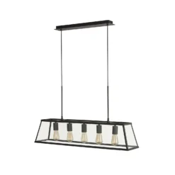 Bellevue 5 Light Industrial Pendant - Black 12 Bellevue 5 Light Industrial Pendant - Black -None || EGLO || Energizer Sales 13157971 6245049847671201