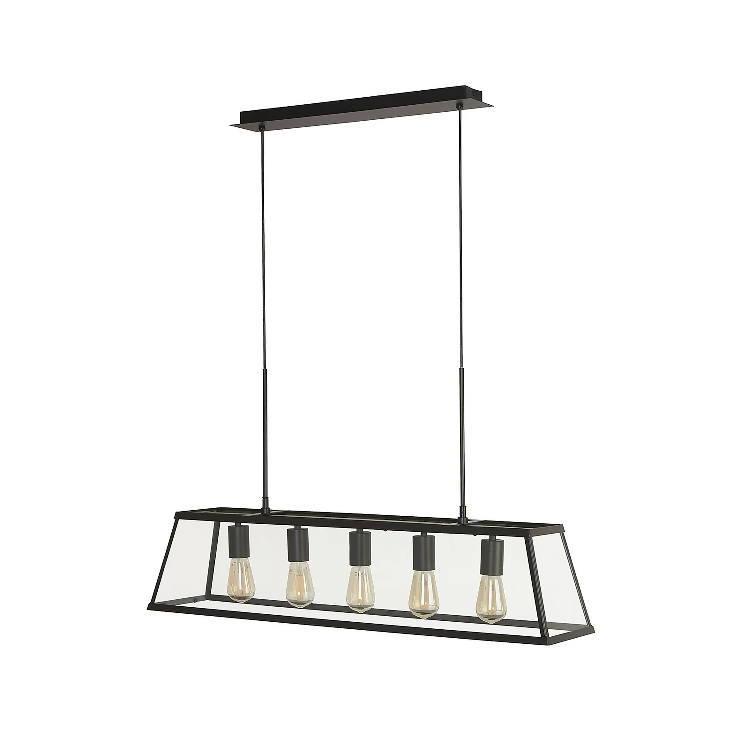 Bellevue 5 Light Industrial Pendant - Black 4 Bellevue 5 Light Industrial Pendant - Black - Image 4